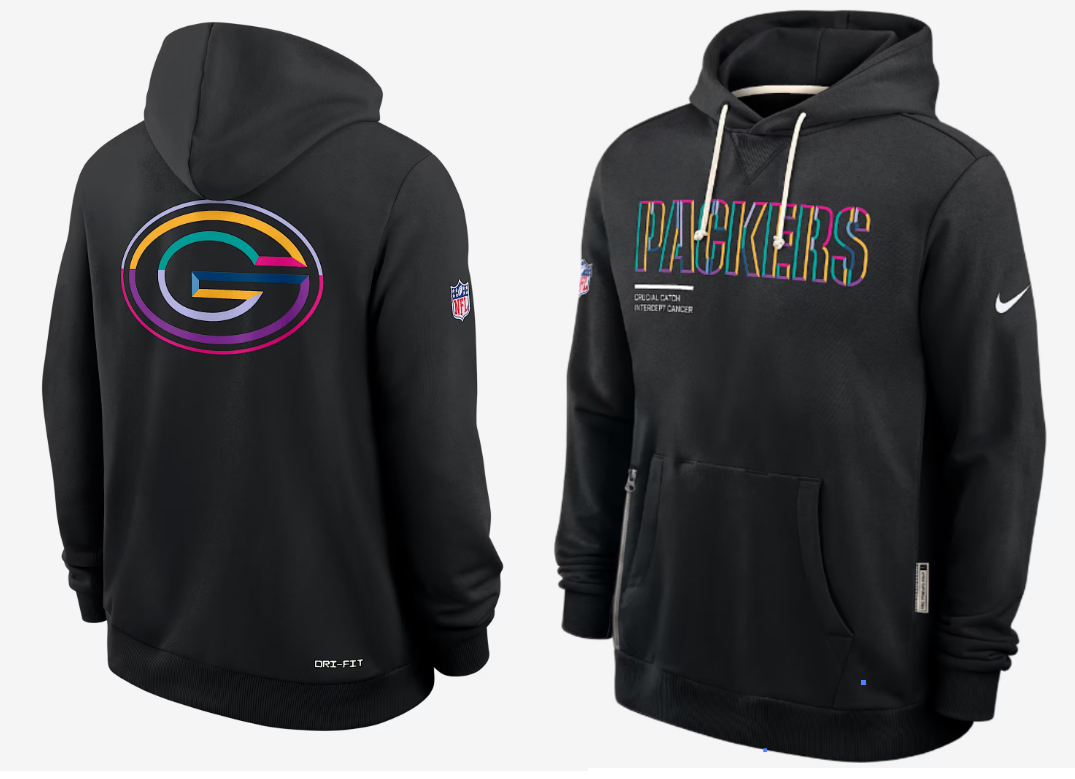 Men Green Bay Packers black 2025 Nike NFL hoodie->buffalo bills->NFL Jersey